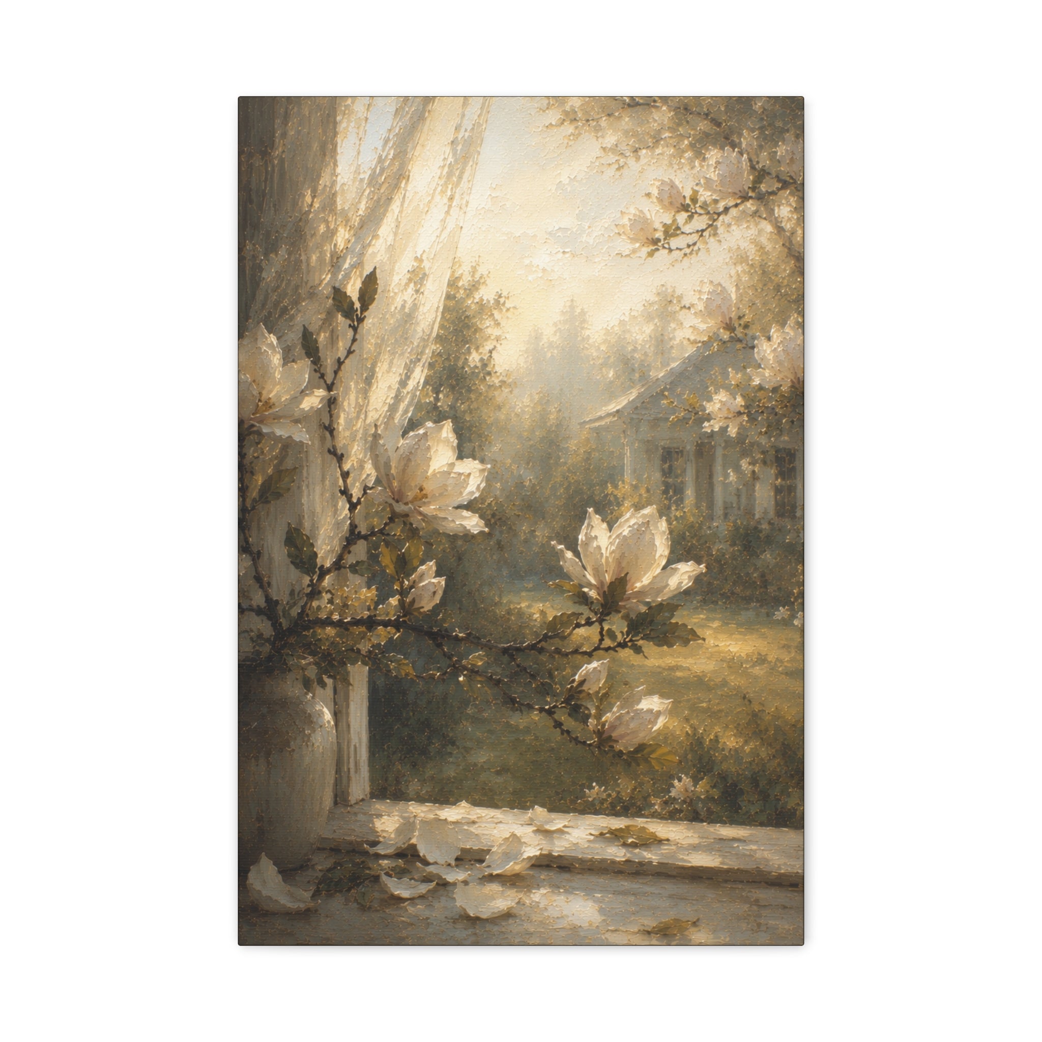 The Magnolia Collection Stretched Canvas - Morning Fragrance (Whispers of Spring II of V)